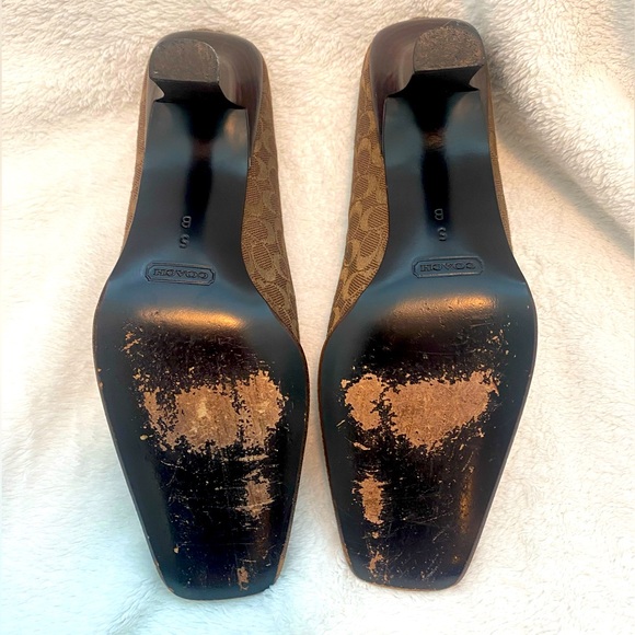 Coach Monogram Heels Size 5 - Picture 3 of 3